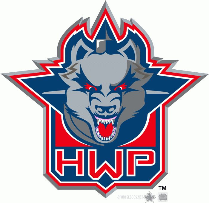 Hartford Wolf Pack 2009 Alternate Logo vinyl decal